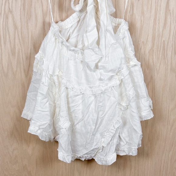 Luxxel White Ruffle Cutout Mini Dress - Picture 8 of 10
